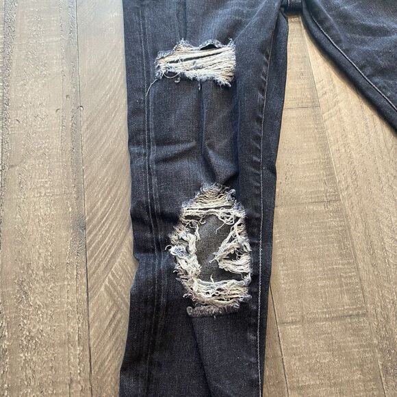 Revolve‎ Lovers + Friends Ricky Distressed Raw Hem Skinny Jeans Size 24 - Picture 5 of 15